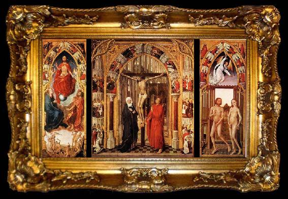 framed  WEYDEN, Rogier van der Triptych of the Redemption, ta009-2